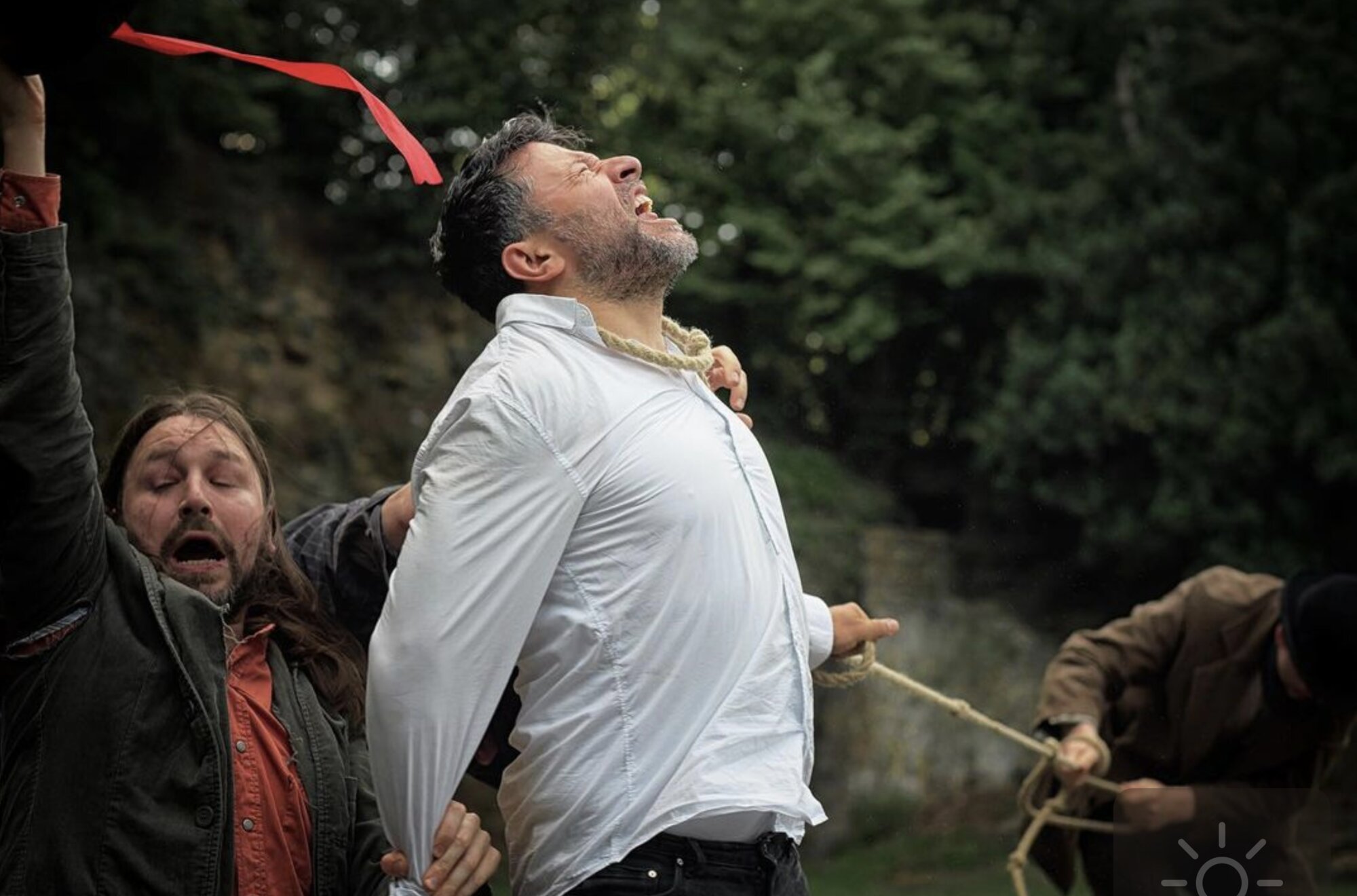 Guido Molina in Waiting for Godot, directed by Julie Stearns, Only Connect, 2021. Photo: Uwe Faltermeier.